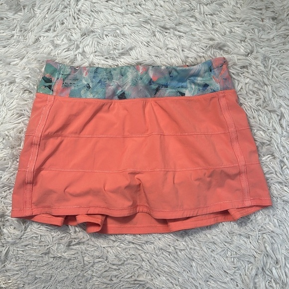 Lululemon Pace Rival Skirt *4-way Stretch (Regular) Plum Peach Blushed Illusion - Picture 1 of 7